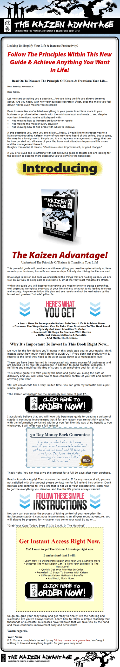 Kaizen Advantage Ebook and Videos with Master Resale Rights - Image 2