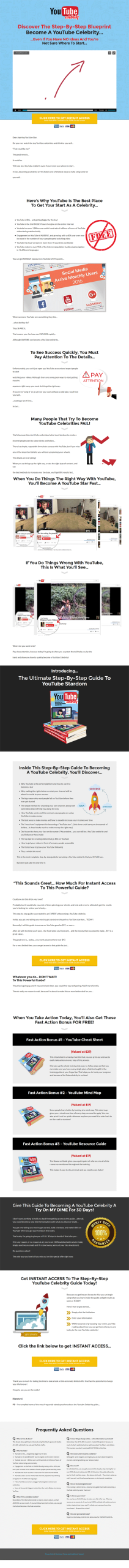 youtube celebrity ebook and videos