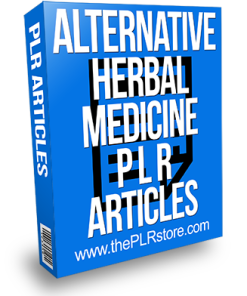 Alternative Herbal Medicine PLR Articles