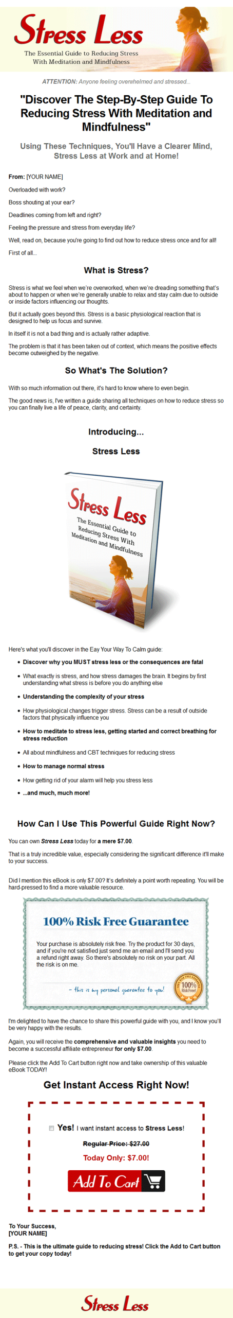 Stress Less Ebook with Master Resale Rights - Image 2