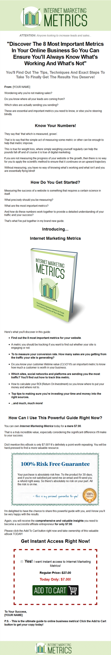Internet Marketing Metrics Ebook with Master Resale Rights - Image 2