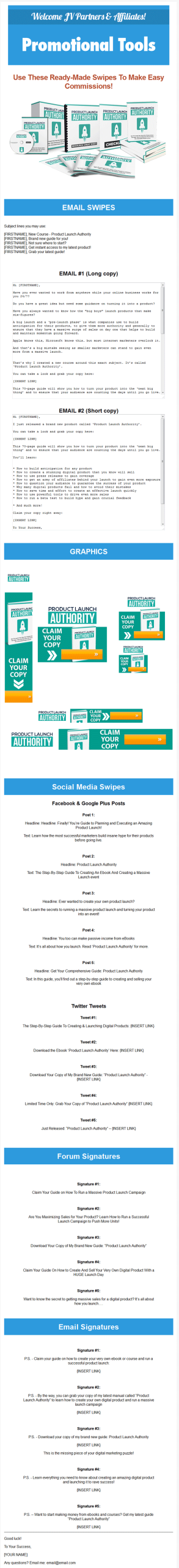 product launch authority ebook and videos