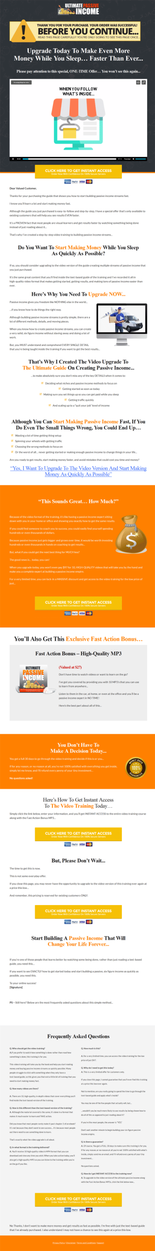 ultimate passive income ebook and videos