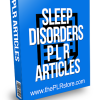 Sleep Disorders PLR Articles