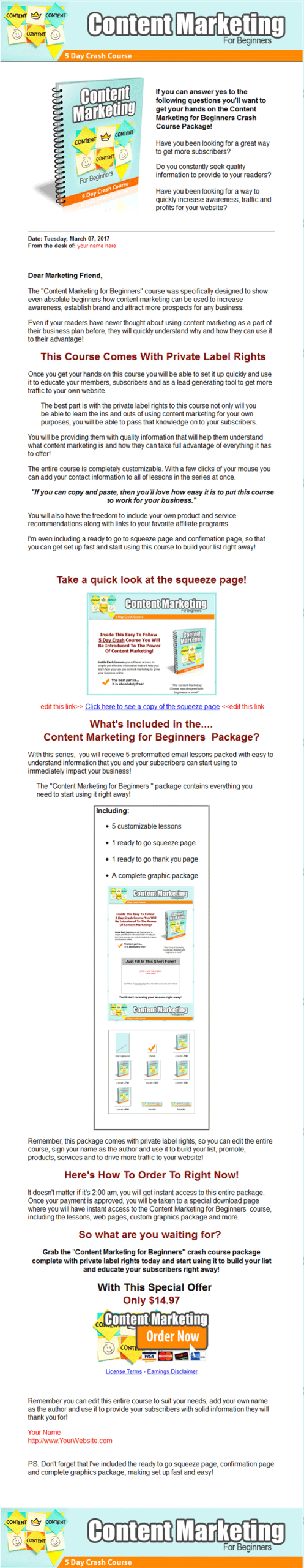 Content Marketing PLR Autoresponder Messages - Image 4