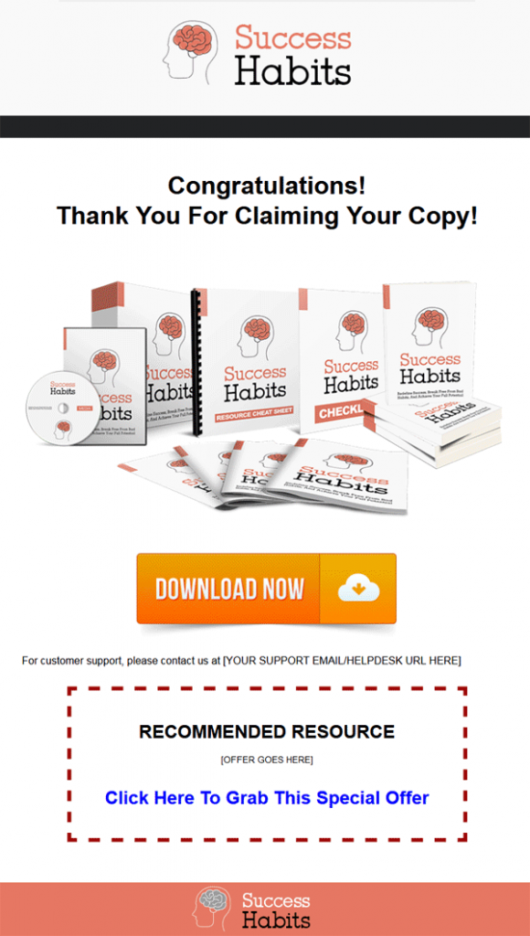 success habits ebook and videos