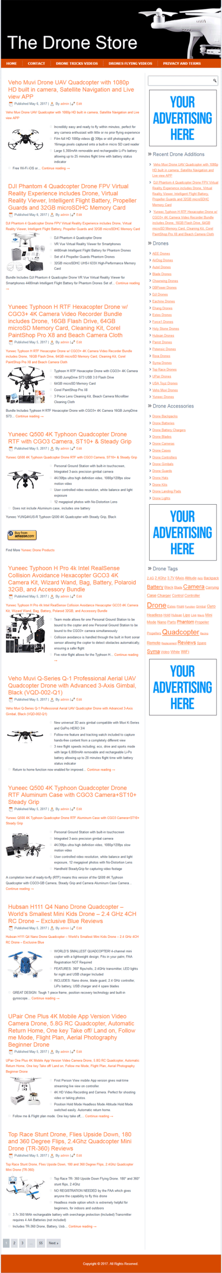 drones plr amazon store website