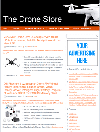 drones plr amazon store website