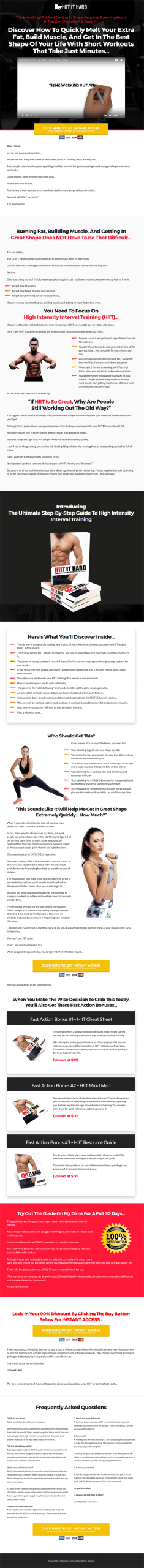 hiit workouts ebook and videos