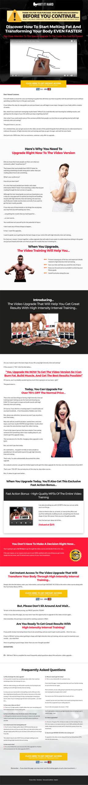 hiit workouts ebook and videos