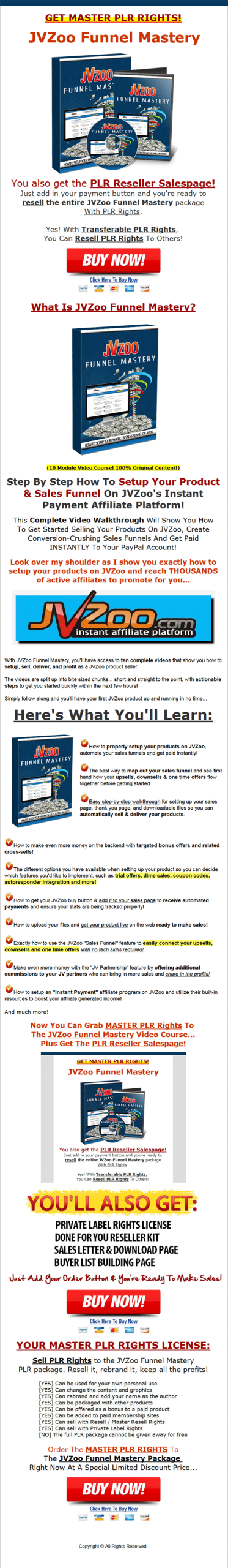 jvzoo funnel mastery plr videos
