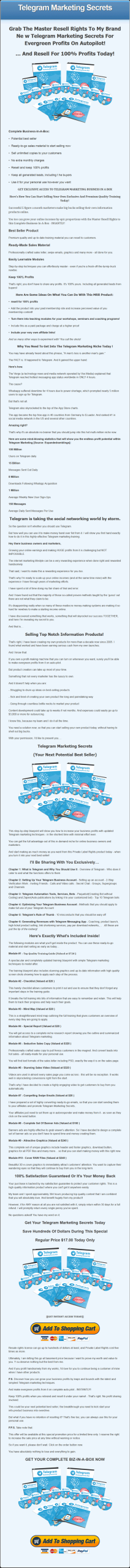 telegram marketing ebook and videos