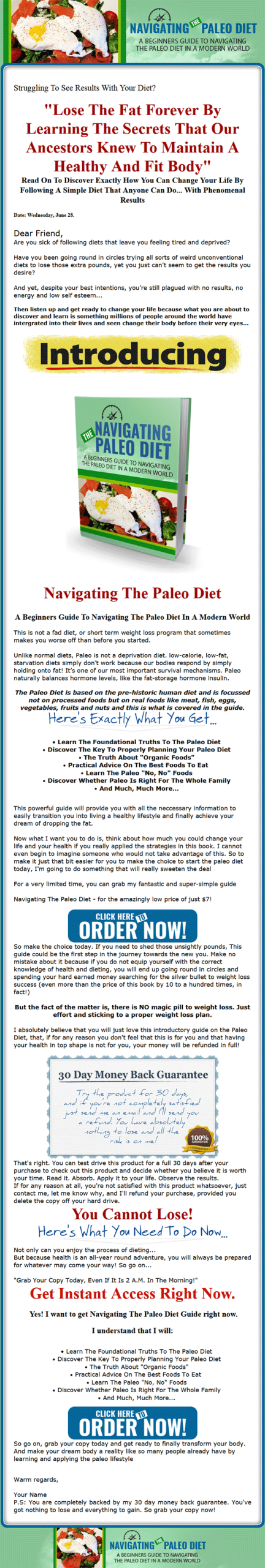 paleo diet beginners guide ebook and videos