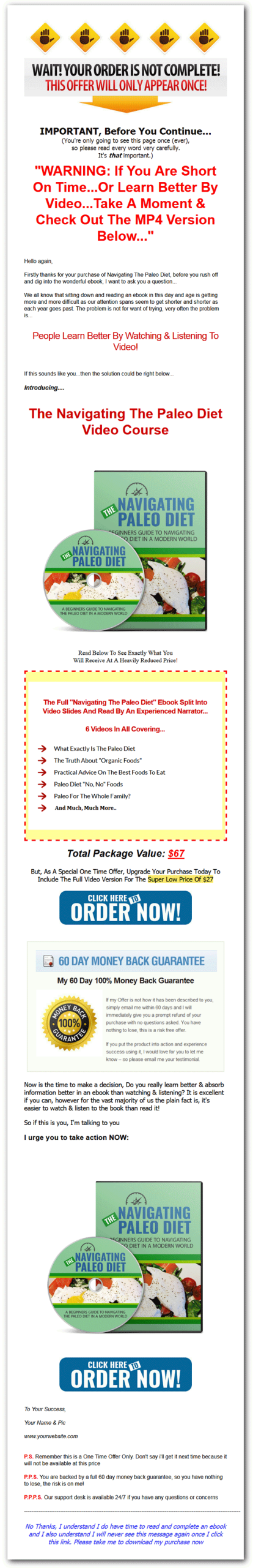 paleo diet beginners guide ebook and videos