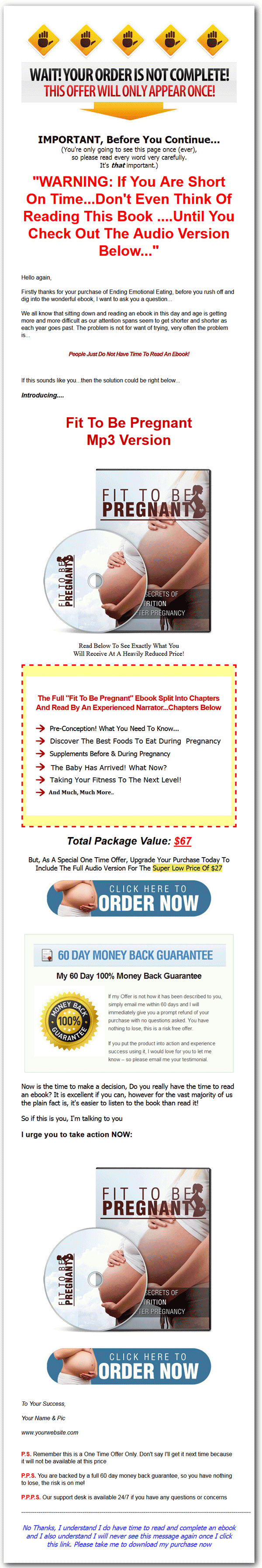 pregnancy fitness ebook and audio