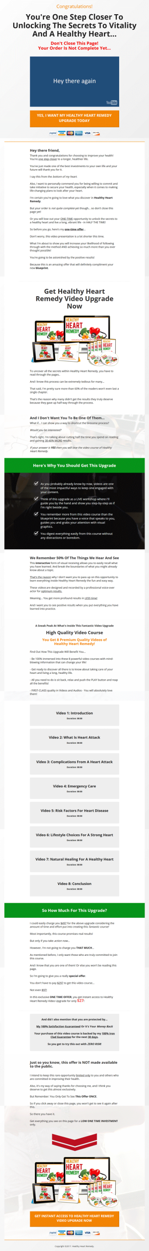 healthy heart ebook and videos