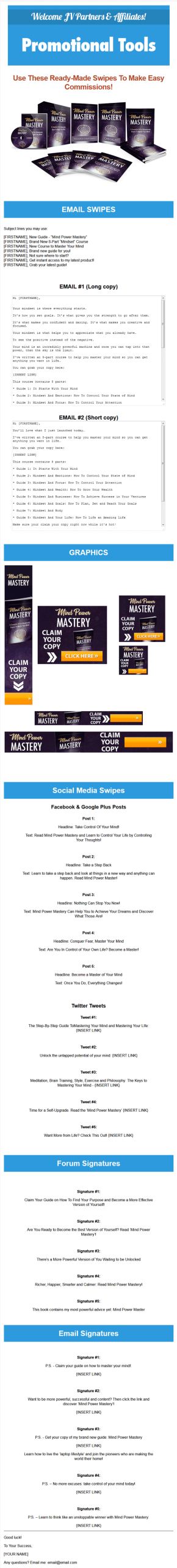 mind power mastery ebook and videos