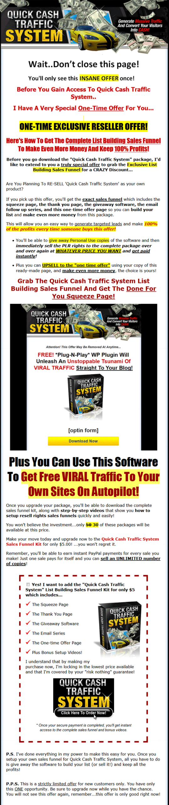 Quick Cash Traffic System PLR Videos - Image 4