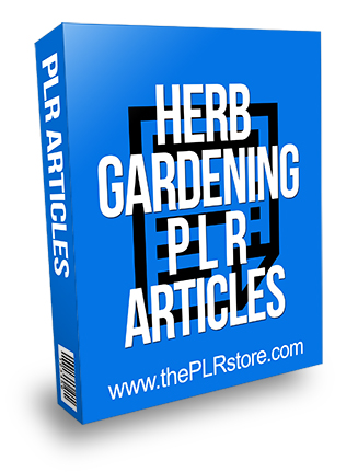 Herb Gardening PLR Articles