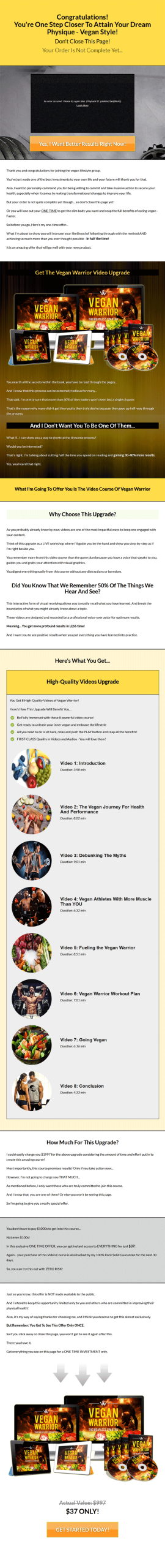 vegan fitness ebook and videos