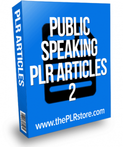 public speaking plr articles 2