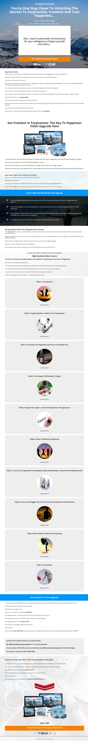 Freedom In Forgiveness Ebook and Videos