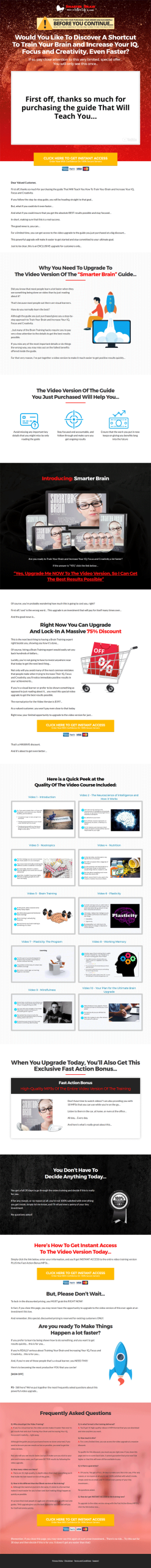 brain training ebook and videos