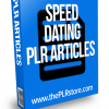 speed dating plr articles