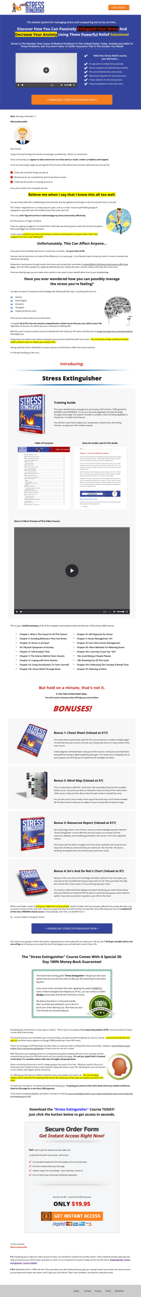 stress relief ebook and videos