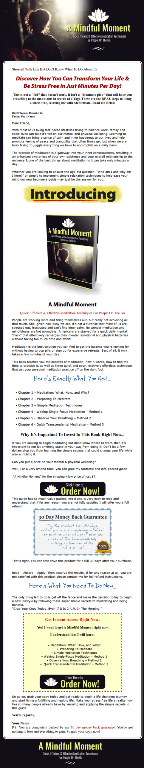 mindful moment meditation ebook