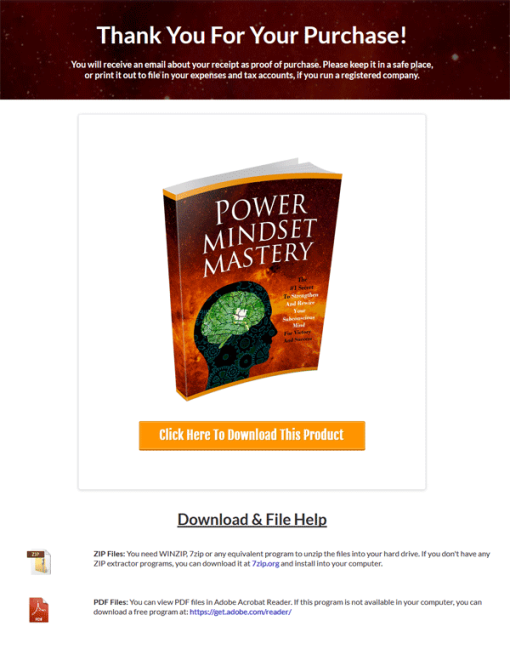 Power Mindset Mastery Ebook and Videos with Master Resale Rights | The ...