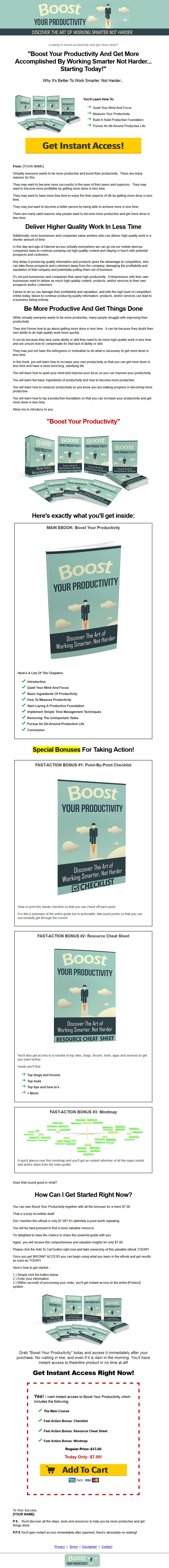 boost your productivity lead generation