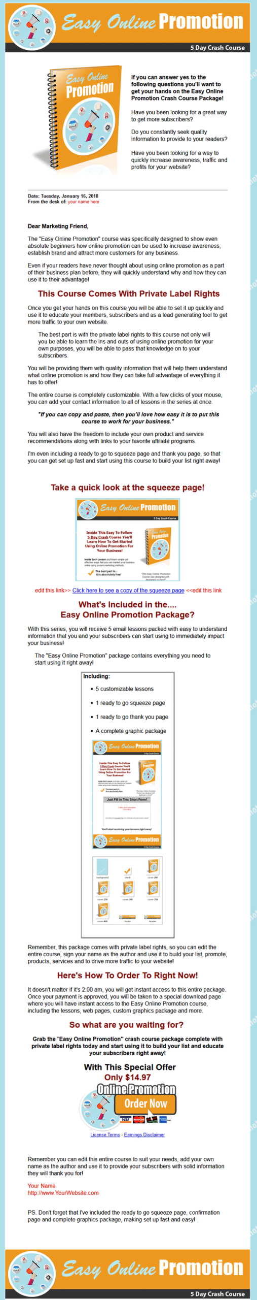 Easy Online Promotional PLR Autoresponder Messages - Image 4