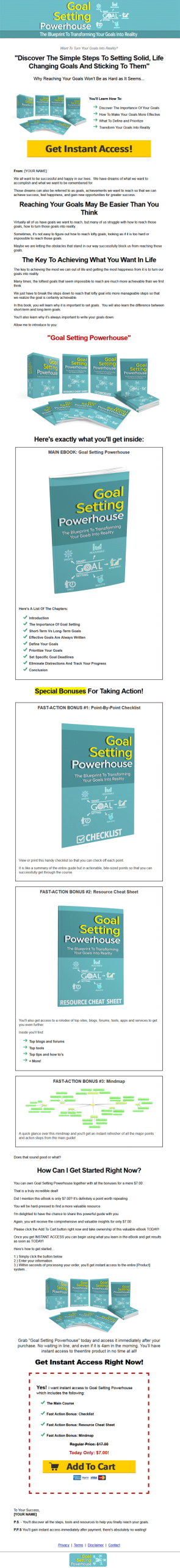 goal setting lead generation mrr