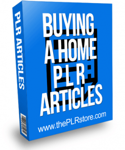 buying a home plr articles