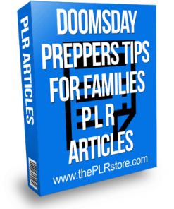 doomsday preppers tips for families plr articles