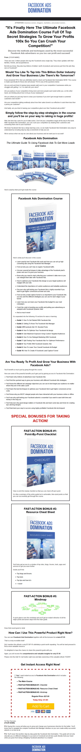 facebook ads domination ebook and videos