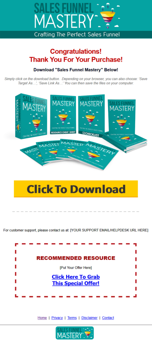 Sales Funnel Mastery Lead Generation Package MRR | The PLR Store