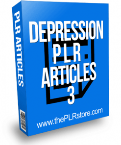 Depression PLR Articles 3