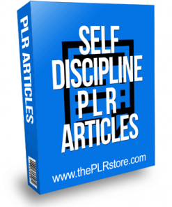 Self Discipline PLR Articles
