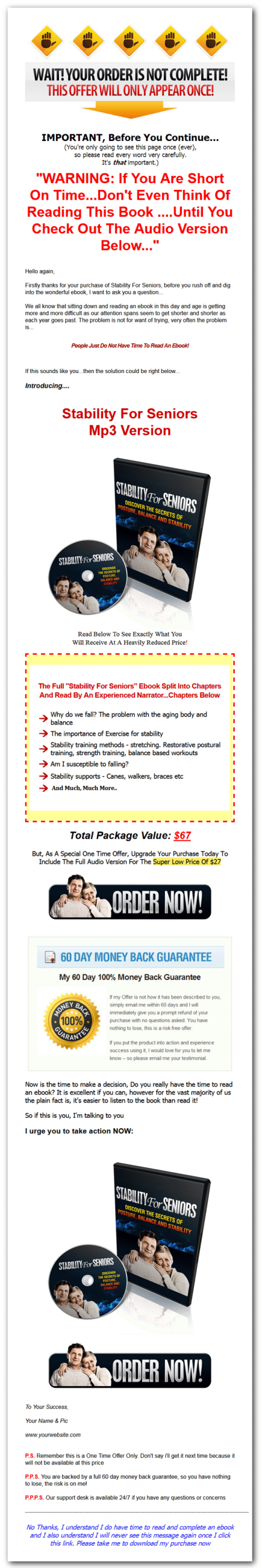Stability For Seniors Ebook Package with Master Resale Rights - Image 4