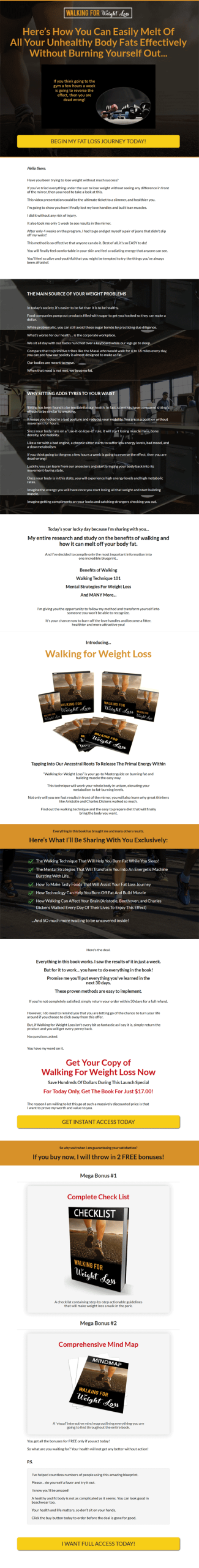 Walking For Weight Loss Ebook MRR