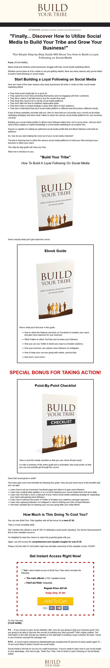 Build Your Social Media Tribe Ebook MRR - Image 2
