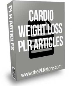 Cardio Weight Loss PLR Articles