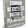 Common Weight Loss Mistakes PLR Articles