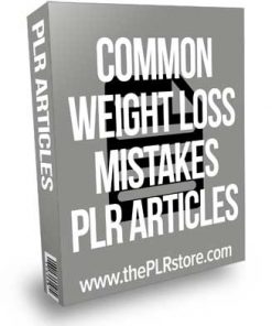Common Weight Loss Mistakes PLR Articles