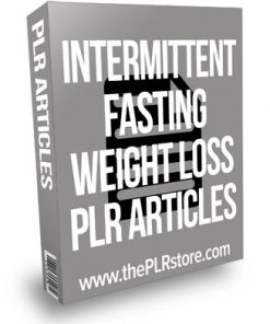 Intermittent Fasting Weight Loss PLR Articles