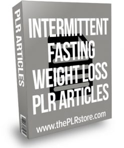 Intermittent Fasting Weight Loss PLR Articles