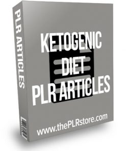 Ketogenic Diet PLR Articles