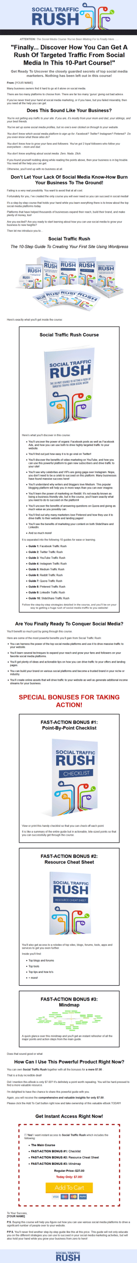 Social Traffic Rush Ebook MRR